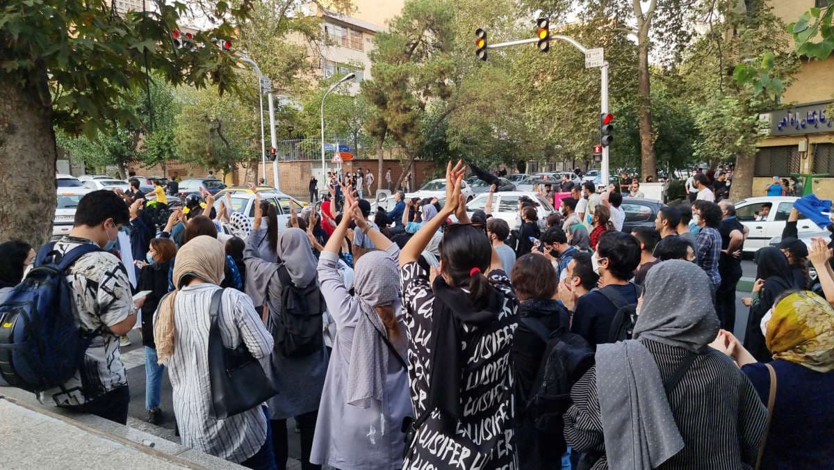 University students protesting